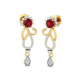 Margaux Ruby Drop Earrings