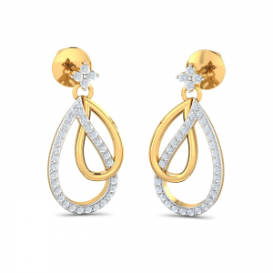 Overlap Tirage Drop Earrings