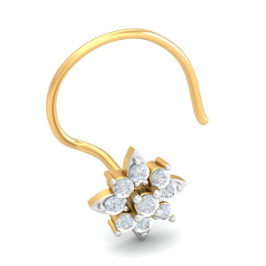Agni Gold Nose Pin