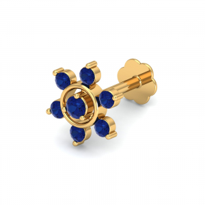 Regina Sapphire Nose Stud