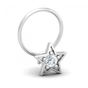 Star 0.06 Carat Nose Pin