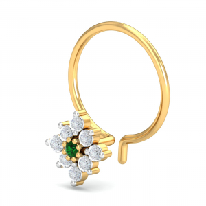Shagun Emerald Nose Pin