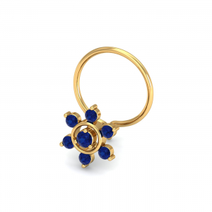 Regina Sapphire Nose Pin