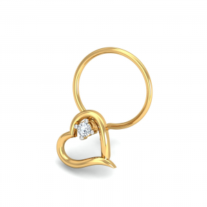 Keily Heart Nose Pin
