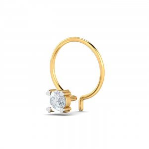 Heart Pronged Nose Pin