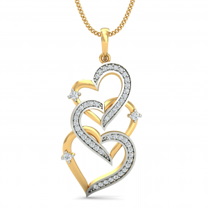 Cascaded Heart Pendant