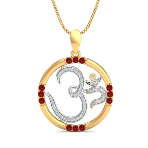 Om Ruby Pendant