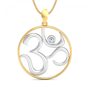 Dual Tone Om Pendant