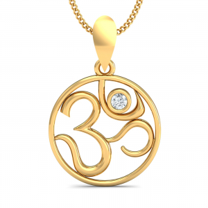 Gold Om Pendant