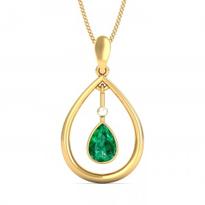 Pendulum Emerald Pendant