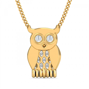Layered Owl Pendant