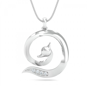 Elegant Peacock Pendant