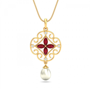Royal Ethnic Ruby Pendant