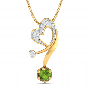 Fab Hearts Peridot Pendant