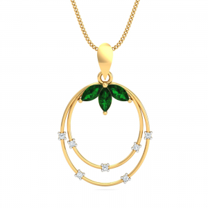 Emerald Traditional Pendant