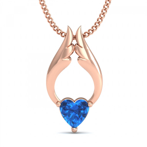 Trendsetting Blue Topaz Pendant
