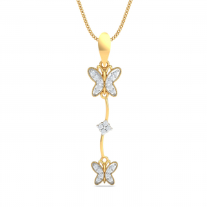 Double Butterfly Pendant