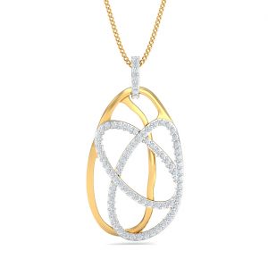Abstract Oval Pendant