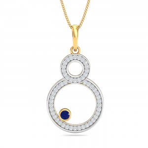 Studded Eight Pendant