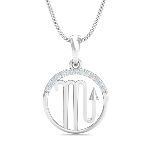 Scorpio Zodiac Gold Pendant