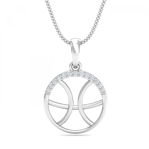 Pisces Zodiac Gold Pendant