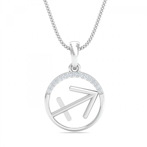 Sagittarius Zodiac Gold Pendant