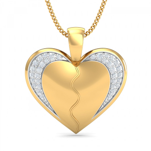 Detachable Couple's Heart Pendant