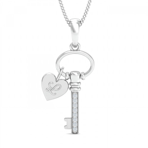 Pretty Lock & Key Pendant