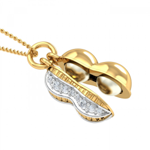 Studded Peanut Pearl Pendant