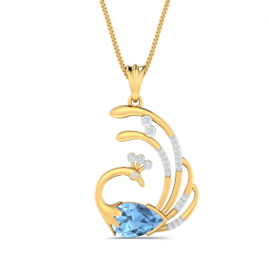Cyra Peacock Pendant