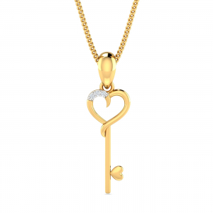 Key & Heart Pendant