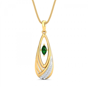 Emerald Teardrop Pendant