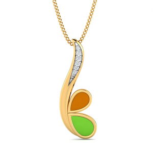 Aliza Enamel Pendant