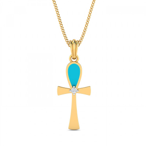 Turquoise Cross Pendant