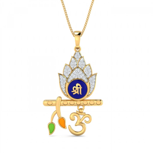 Om Shri Krishna Pendant