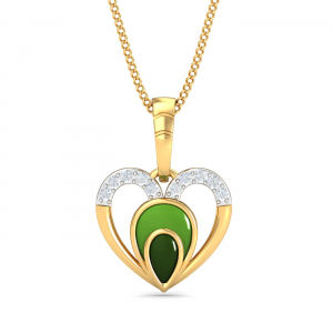 Heart Enamel Pendant