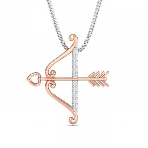 Heart Bow-Arrow Pendant