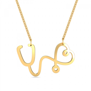 Heart Stethoscope Pendant