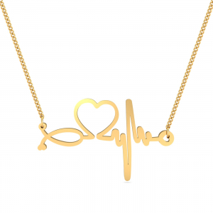 Heartbeat Double Loop Pendant