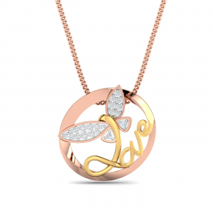 LOVE Butterfly Pendant