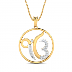 Encircled Ik Onkar Pendant