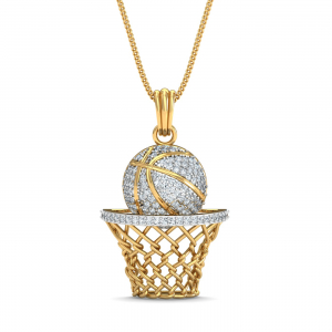 Basketball Diamond Pendant