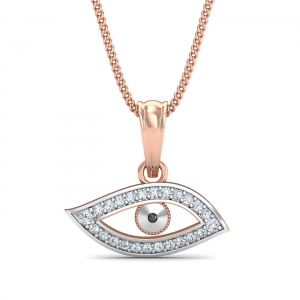 Diamond Evil Eye Pendant