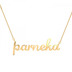 Parneka Gold Name Pendant