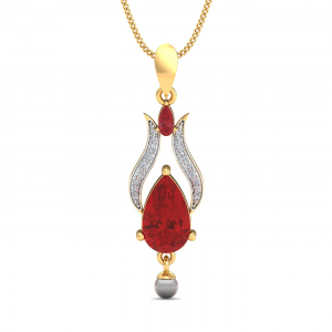 Ardeur Tourmaline Pearl Pendant