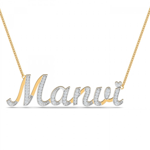Manvi Name Pendant