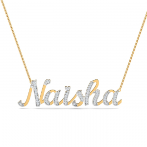 Naisha Diamond Name Pendant