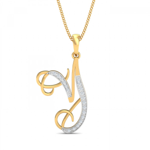 Cursive Y Pendant