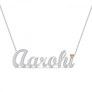 Aarohi Diamond Name Pendant