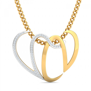 VN Heart Silhouette Pendant